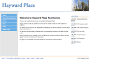 Desktop Screenshot of haywardplacetownhomes.com